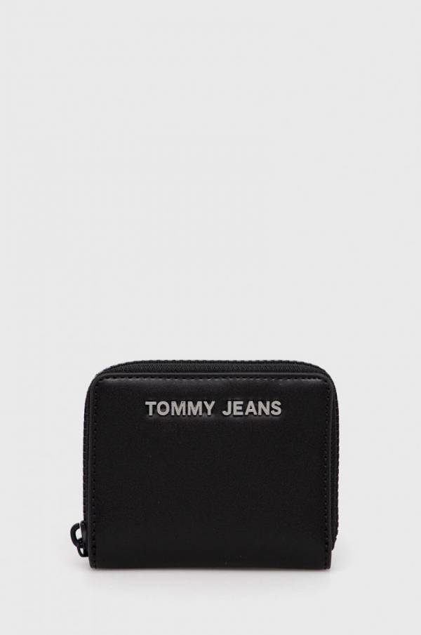 TOMMY JEANS PU SMALL ZA BLACK - Πορτοφόλια